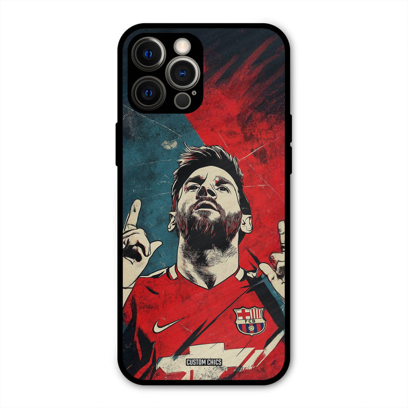 Messi Art  iPhone 12 Pro Max Mobile Back Cover - Sports PrintShield Case