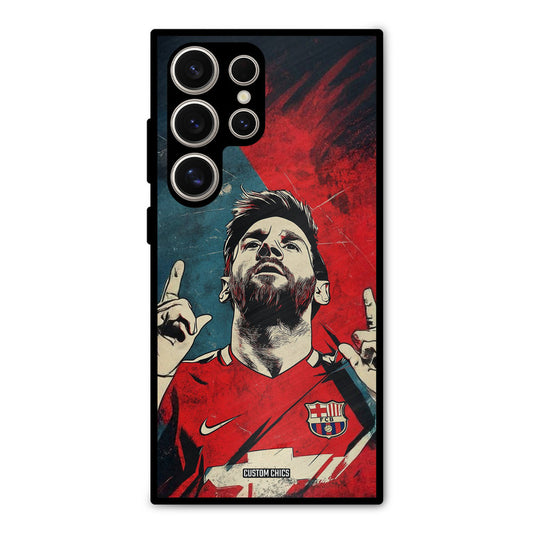 Messi Art Samsung Galaxy S24 Ultra Mobile Back Cover - Sports PrintShield Case