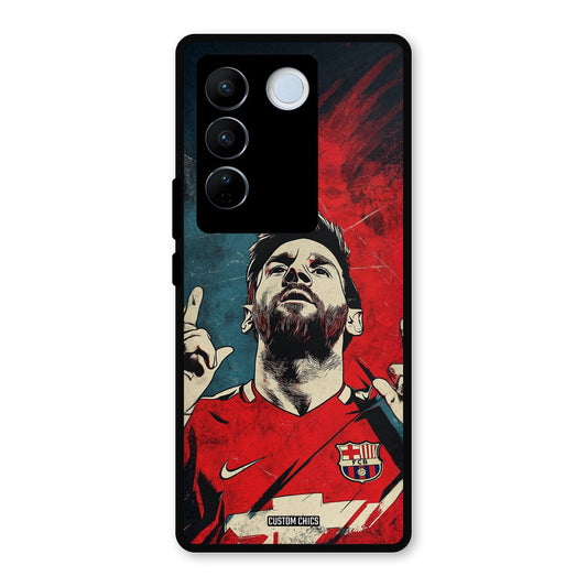 Messi Art Vivo V27 Pro Mobile Back Cover - Sports PrintShield Case