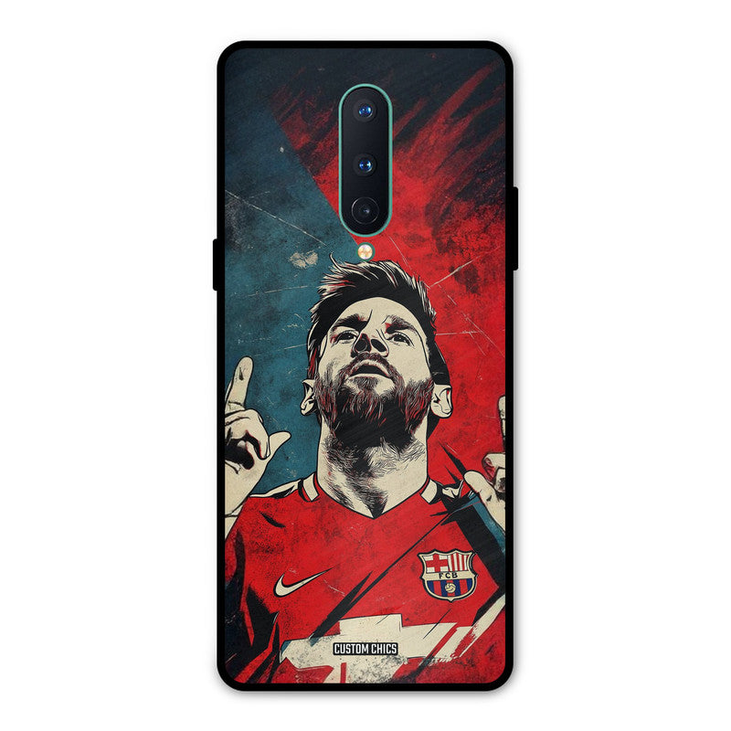 Messi Art Oneplus 8 Mobile Back Cover - Sports PrintShield Case