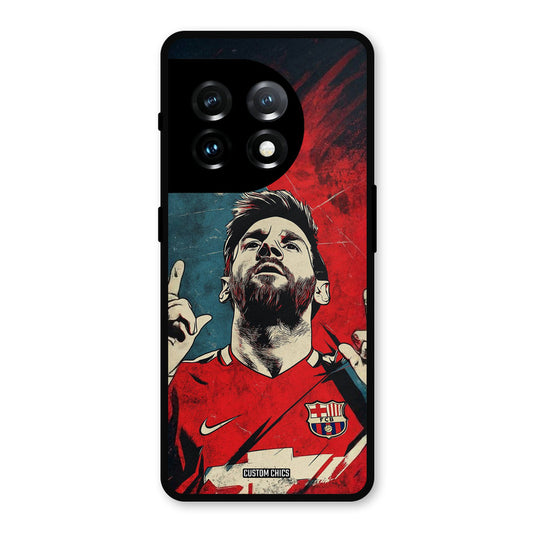 Messi Art OnePlus 11 Mobile Back Cover - Sports PrintShield Case