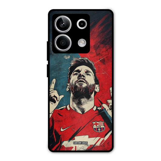 Messi Art Redmi Note 13 5G Mobile Back Cover - Sports PrintShield Case