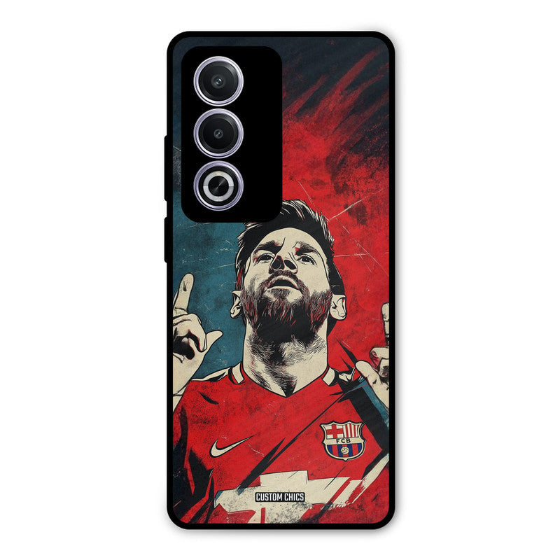Messi Art Oppo K12x Mobile Back Cover - Sports PrintShield Case