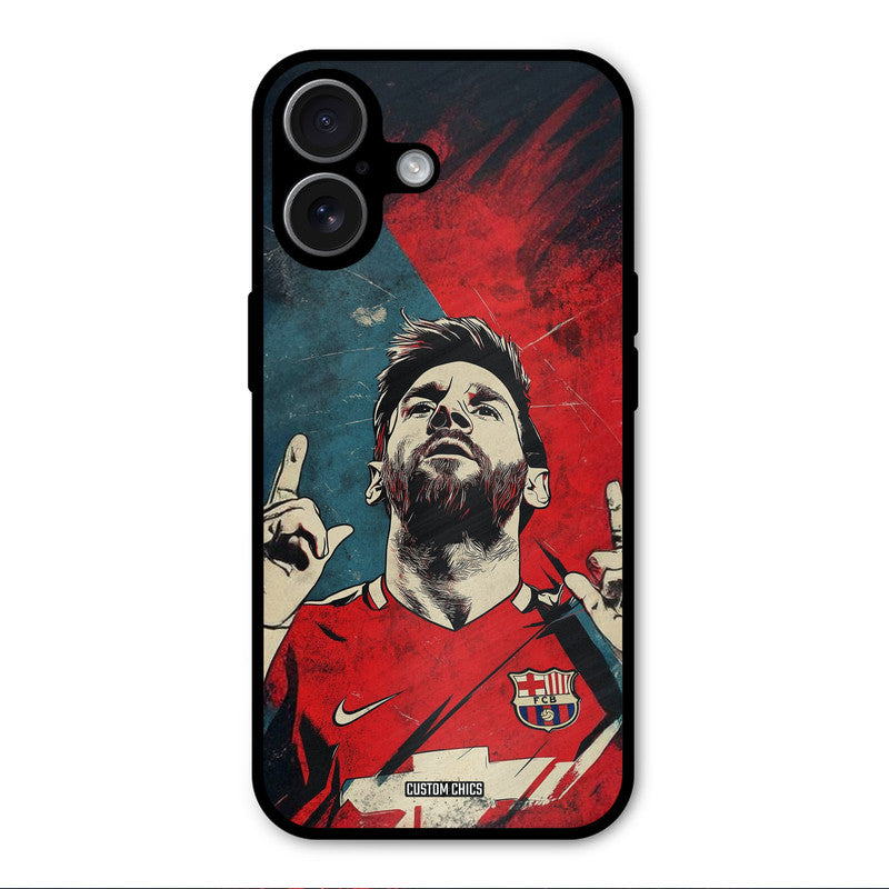 Messi Art iPhone 17 Mobile Back Cover - Sports PrintShield Case