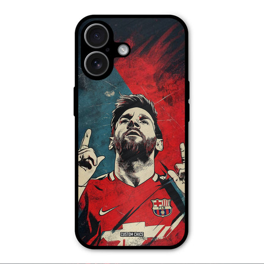 Messi Art iPhone 17 Mobile Back Cover - Sports PrintShield Case