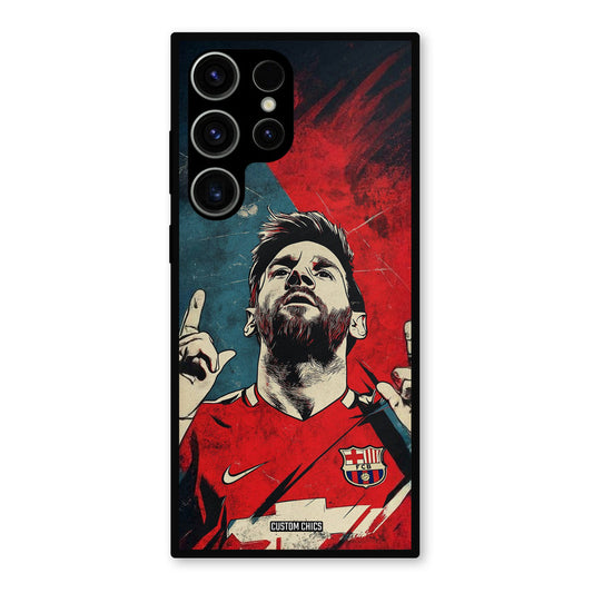 Messi Art Samsung Galaxy S23 Ultra Mobile Back Cover - Sports PrintShield Case