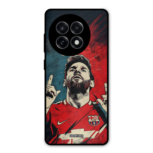 Messi Art OnePlus 13R Mobile Back Cover - Sports PrintShield Case