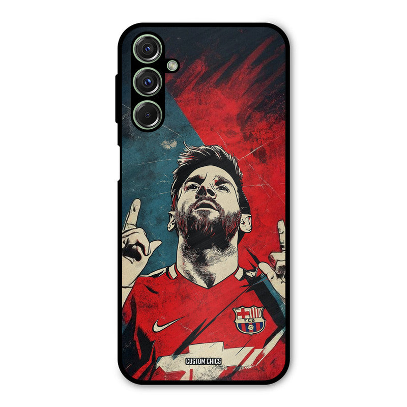 Messi Art Samsung Galaxy M34 Mobile Back Cover - Sports PrintShield Case