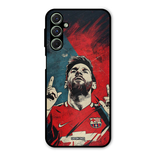 Messi Art Samsung Galaxy M34 Mobile Back Cover - Sports PrintShield Case