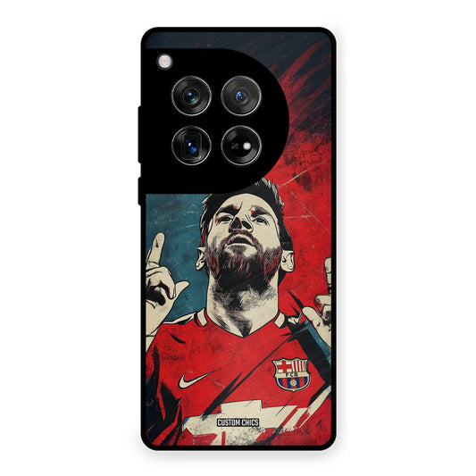 Messi Art OnePlus 12 Mobile Back Cover - Sports PrintShield Case