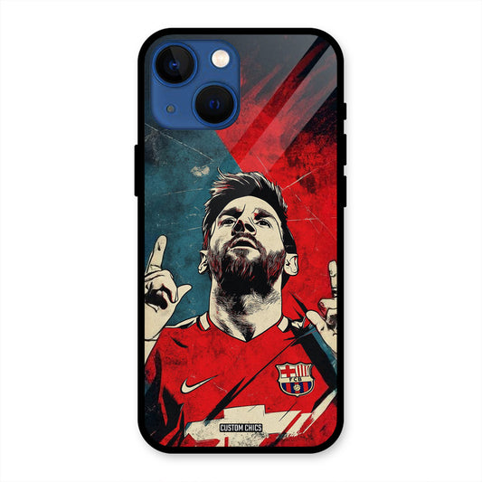 Messi Art iPhone 13 Mini Mobile Back Cover - Sports PrintShield Case