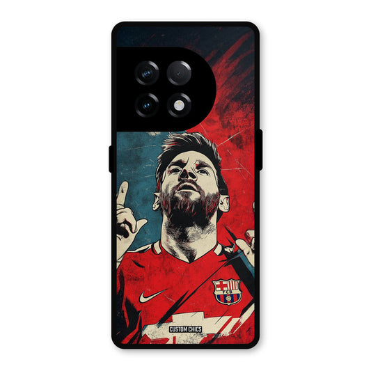 Messi Art OnePlus 11R Mobile Back Cover - Sports PrintShield Case