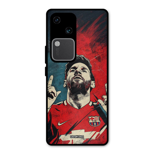 Messi Art Vivo V30 Mobile Back Cover - Sports PrintShield Case
