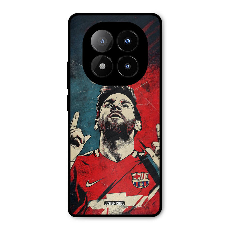 Messi Art Redmi Note 14 Pro Plus 5G Mobile Back Cover - Sports PrintShield Case