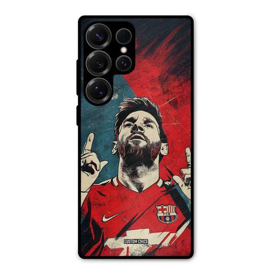 Messi Art Samsung Galaxy S25 Ultra Mobile Back Cover - Sports PrintShield Case