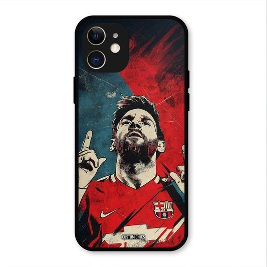 Messi Art  iPhone 12 Mobile Back Cover - Sports PrintShield Case