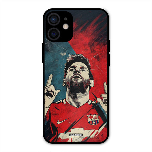 Messi Art iPhone 12 Mini Mobile Back Cover - Sports PrintShield Case