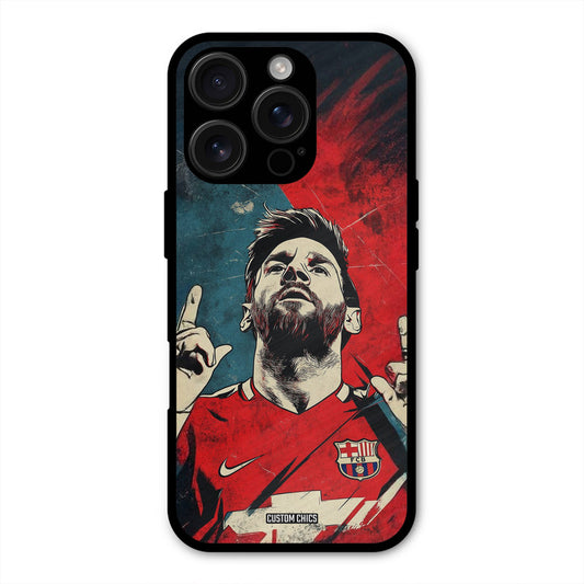 Messi Art  iPhone 16 Pro Mobile Back Cover - Sports PrintShield Case