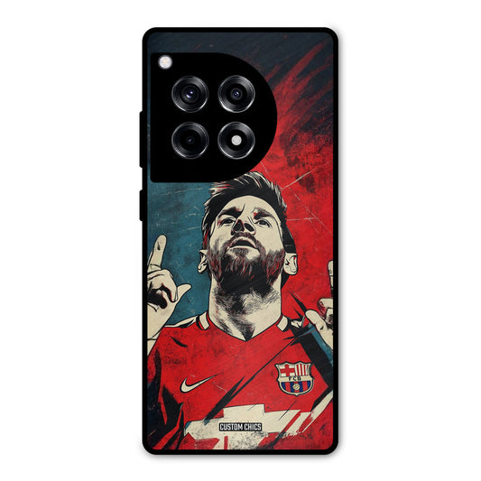 Messi Art OnePlus 12R Mobile Back Cover - Sports PrintShield Case