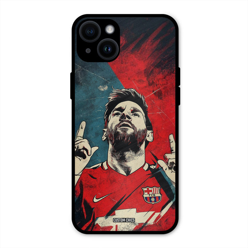 Messi Art  iPhone 14 Plus Mobile Back Cover - Sports PrintShield Case