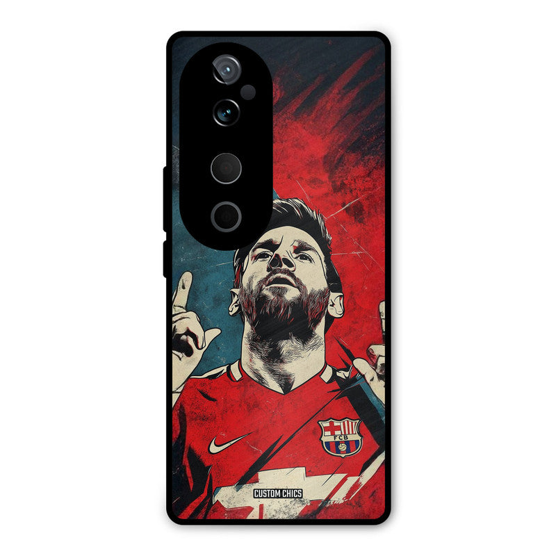 Messi Art Vivo V40 Mobile Back Cover - Sports PrintShield Case