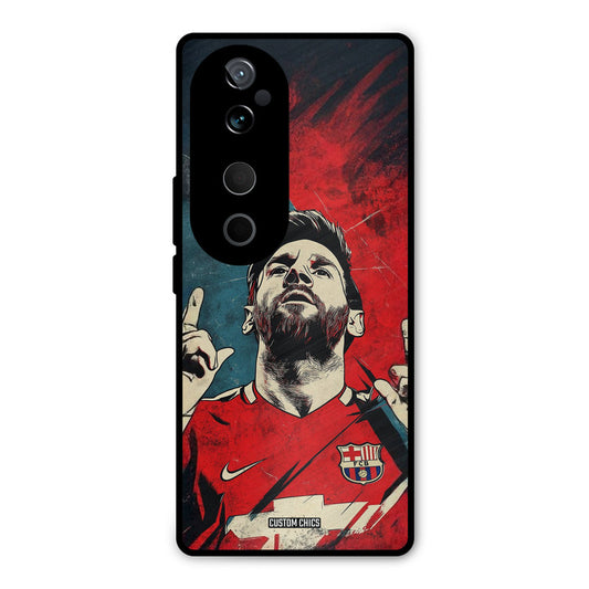 Messi Art Vivo V40 Mobile Back Cover - Sports PrintShield Case