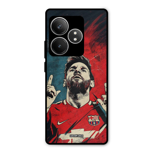 Messi Art Realme GT 6T Mobile Back Cover - Sports PrintShield Case
