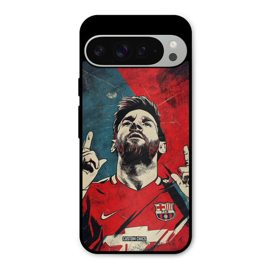 Messi Painting Google Pixel 9 Pro XL Mobile Back Cover - Sports PrintShield Case