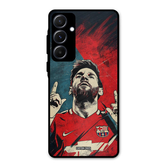 Messi Art Samsung Galaxy A55 5G Mobile Back Cover - Sports PrintShield Case