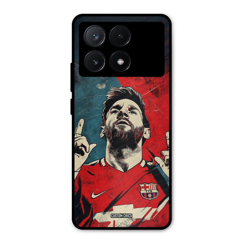 Messi Art Poco X6 Pro Mobile Back Cover - Sports PrintShield Case