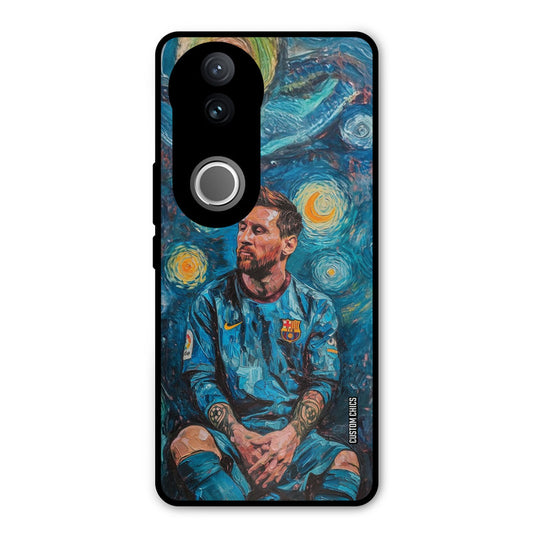 Messi Painting Vivo V50 Mobile Back Cover - Sports PrintShield Case