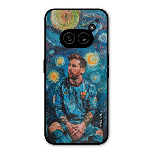 Messi Painting Nothing Phone 2a Mobile Back Cover - Sports PrintShield Case