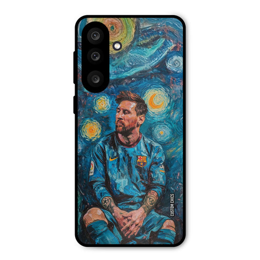 Messi Painting Samsung Galaxy M56 Mobile Back Cover - Sports PrintShield Case