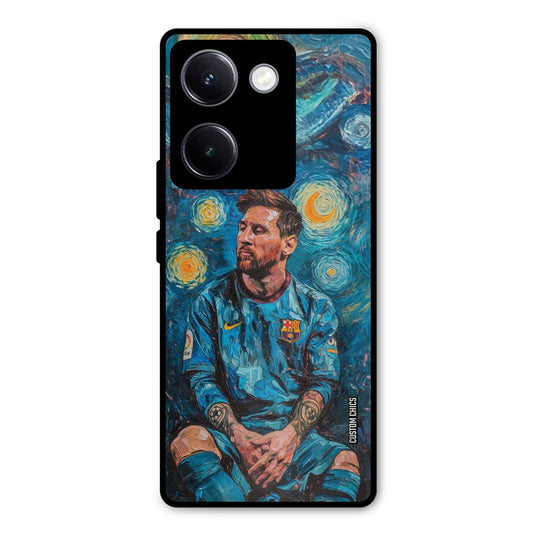 Messi Painting Vivo Y300 Plus Mobile Back Cover - Sports PrintShield Case