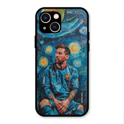 Messi Painting  iPhone 13 Mobile Back Cover - Sports PrintShield Case