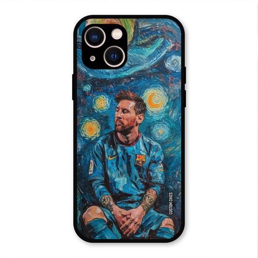 Messi Painting  iPhone 13 Mobile Back Cover - Sports PrintShield Case