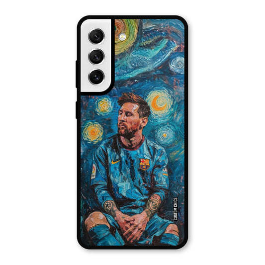 Messi Painting Samsung Galaxy S21 FE 5G Mobile Back Cover - Sports PrintShield Case