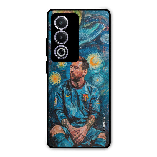 Messi Painting Oppo K12x Mobile Back Cover - Sports PrintShield Case