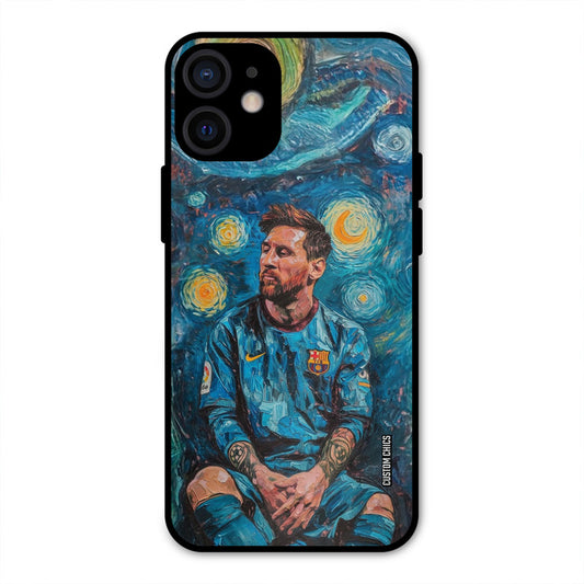 Messi Painting iPhone 12 Mini Mobile Back Cover - Sports PrintShield Case
