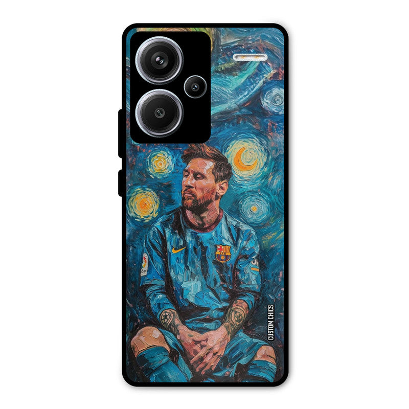 Messi Painting Redmi Note 13 Pro Plus Mobile Back Cover - Sports PrintShield Case
