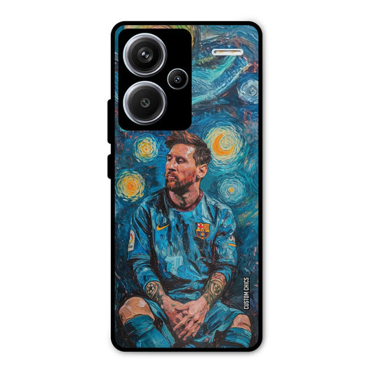 Messi Painting Redmi Note 13 Pro Plus Mobile Back Cover - Sports PrintShield Case