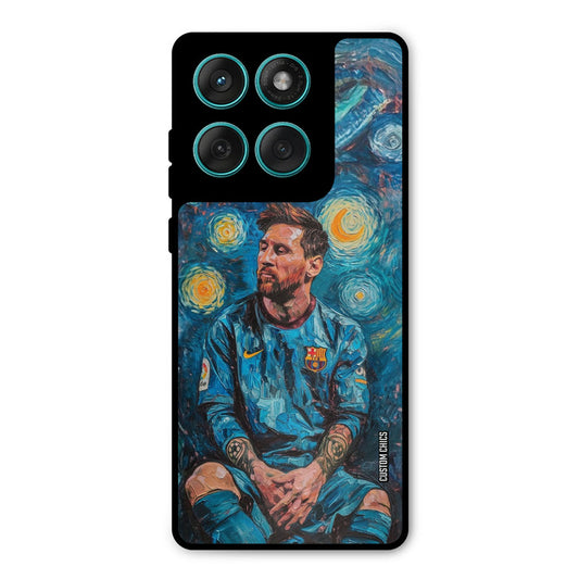 Messi Painting Motorola Edge 60 Fusion Mobile Back Cover - Sports PrintShield Case
