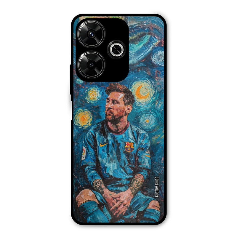 Messi Painting Redmi 13 5G Mobile Back Cover - Sports PrintShield Case