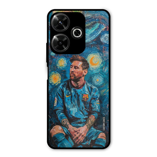 Messi Painting Redmi 13 5G Mobile Back Cover - Sports PrintShield Case