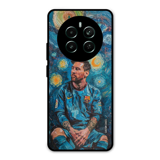 Messi Painting Realme 12 Plus Mobile Back Cover - Sports PrintShield Case