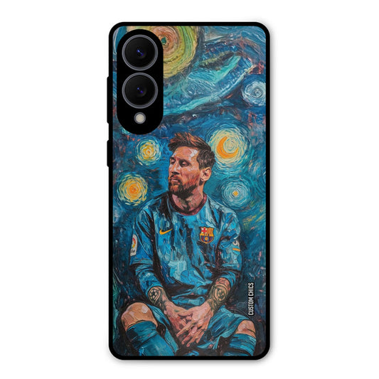 Messi Painting Samsung Galaxy S25 Edge Mobile Back Cover - Sports PrintShield Case