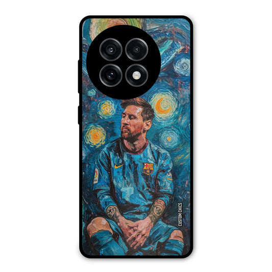 Messi Painting OnePlus 13R Mobile Back Cover - Sports PrintShield Case