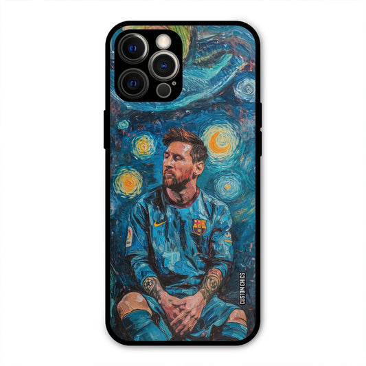 Messi Painting  iPhone 12 Pro Max Mobile Back Cover - Sports PrintShield Case