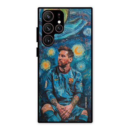 Messi Painting Samsung Galaxy S22 Ultra Mobile Back Cover - Sports PrintShield Case