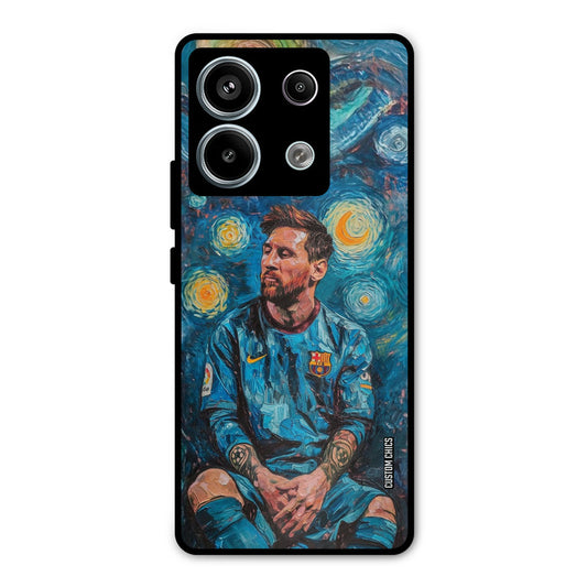 Messi Painting Redmi Note 13 Pro 5G Mobile Back Cover - Sports PrintShield Case